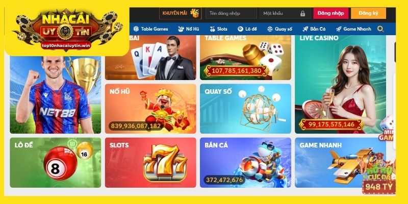 Giao diện Net88 chuyên nghiệp